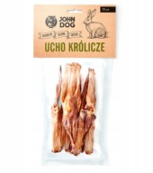 John Dog sušené psie maškrty, králičie ucho, 10x