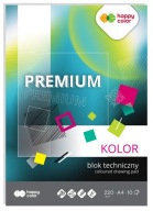 PREMIUM farebný technický blok A4, 220g, 10 listov,