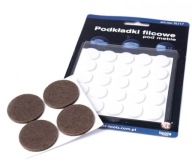 Plstené podložky pod nábytok HNEDÉ 16ks 22mm