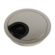 KÁBLOVÁ VLOŽKA, okrúhla, 60MM, KOVOVÁ, MAT NIKEL, KD-60/MAT NIKEL