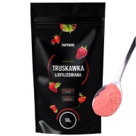 Lyofilizované jahody 50g HiFOOD Jahody 100% PRÁŠOK HiFOOD