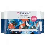 Cleanic Soft Night Hygienické vložky pre ženy na noc, 8 kusov