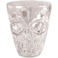 GLASSES SKULL shots Halloween oranžová