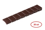 Nábytkový klin, 20 kusov, na nastavenie úrovne nábytku