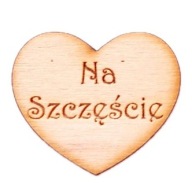 SRDCE pre anjelské srdiečka s gravírovaním, preglejka 3cm PRE ŠŤASTIE, 5 kusov