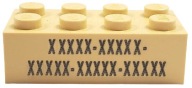 LEGO 3001pb142 TEHLA S KÓDOM Minecraftu NOVINKA (2g)
