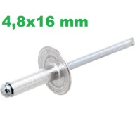 Alu trhací nit s veľkou hlavou, 4,8x16mm / 50 kusov