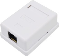 ZÁSUVKA SIEŤOVÁ ZÁSUVKA POVRCHOVÁ MONTÁŽ 1xRJ45 CAT 6