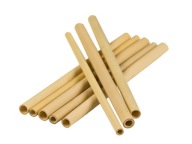 Opätovne použiteľné eco zero waste bambusové slamky x8