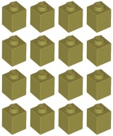 LEGO 3005 BRICK 1x1 oliva (9g) 16 ks.