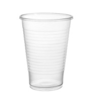 Jednorazové poháre na pitie, priehľadný plast, 200 ml, 100 kusov