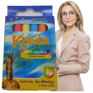 FAREBNÁ ŠKOLSKÁ KRIEDA BEZPRACHOVÁ 6 ks. na Tablety