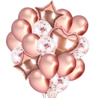 Balóny RoseGold Balónová súprava Slepačia svadba