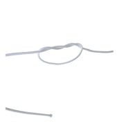 lano Splietané polypropylénové lano 2mm biele 20m