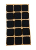 Samolepiace plstené podložky pod štvorcový nábytok – ČIERNA 28x28mm