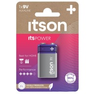 ITSON POWER 9V ALKALICKÁ BATÉRIA 1x VEĽMI ÚČINNÉ HRAČKY/NÁRADIE