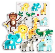 Drevené puzzle zoo SMILY PLAY Montessori