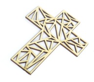GEOMETRICKÝ DEKOR KRÍŽ 150x105mm QE84