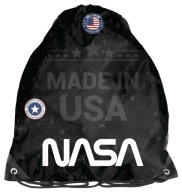 Školská taška na topánky NASA, čierna