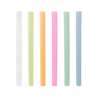 PLASTOVÉ SLAMKY BUBBLE TEA 12mm NEON (200)REDPLAST