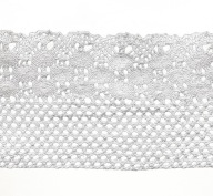 BAVLNENÁ ČIPKA 13cm BIELA ​​1m