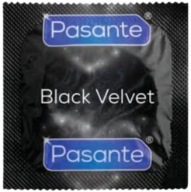 Pasante Black Velvet kondómy Black latex 1 kus Väčšia veľkosť