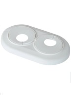 DVOJITÁ DELENIE ROZET, BIELA ​​18 MM