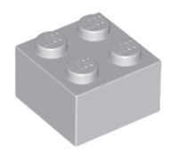 LEGO BEAM 2X2 SVETLO SIVÁ Č. 3003 ZA 10 KS
