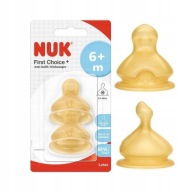 NUK FC+ LATEXOVÝ DUSÍK NA FĽAŠU 6m+ M 2 ks