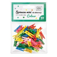 FAREBNÉ MINI KLIPY NA DEKORÁCIU 50 ks INTERPRINT