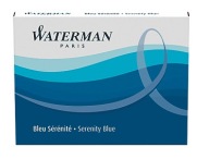 Náboje Waterman Long Blue (8 ks.)