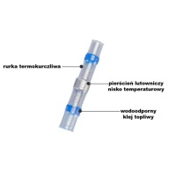 Teplom zmrštiteľná rýchlospojka s cínom 0,25-0,34 mm / 008886
