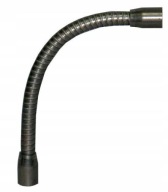 Pružné rameno 45cm husí krk FLEXO oceľová hadica surová trubica M10x1 lampy