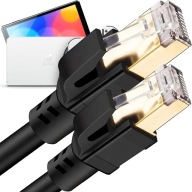 PLOCHÝ ETHERNETOVÝ KÁBEL RJ45 CAT8 40 GBPS 1M LAN XL