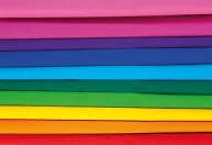 Krimpovaný hodvábny papier 25 x 200 cm - RAINBOW - MIX 10 farieb, Happy Color