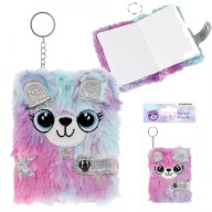 NOTEBOOK PLYŠOVÝ NOTEBOOK HAIRY MAN KEYRING DIÁR MINI EARS