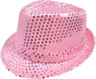 Flitrový klobúk hviezda flitre farby FEDORA