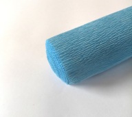 Krepový papier pokrčený taliansky hodvábny papier 180g (50cmx2,5m) SVETLOMODRÝ 556