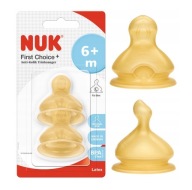 NUK FC+ LATEXOVÝ DUSÍK NA FĽAŠU 6M+ L - 2 KS.