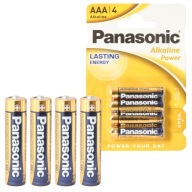 Alkalické batérie Panasonic 4x Alkaline LR03/AAA