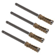 4x Neviditeľné rameno na policu, hnedá, 10x145mm