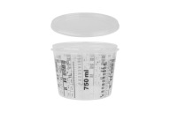Pohár na miešanie farieb a lakov 750 ml + pokrievka 1 ks W24
