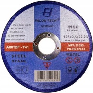 INOX DISK 125X2,5mm NA REZANIE KOVOVEJ OCELE LIATINY INOX DROT 125MM 2,5MM