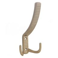 NÁBYTOKOVÝ VEŠIAK TROJSTEN MOSADZNÝ HÁK 15 cm AMIX + skrutky