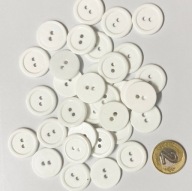 Veľké biele gombíky 20mm 10 ks