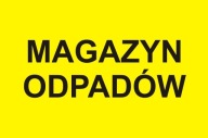 č. 34 SKLADOVANIE ODPADU (žltá) VÝSTRAŽNÁ TABUĽKA
