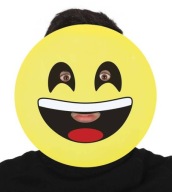 MASKA HAPPY EMOTE GIGA SMILE MEGA SMILE ŽLTÁ