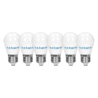 LED žiarovka E27 guľa 8W G45 studené svetlo 6000K, nebliká