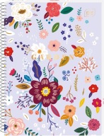 Kruhový zošit A4/80 Kratka 70g Garden Flower Interprint