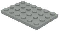 LEGO TMAVO SIVÁ TANIER 4X6 ČÍSLO 3032